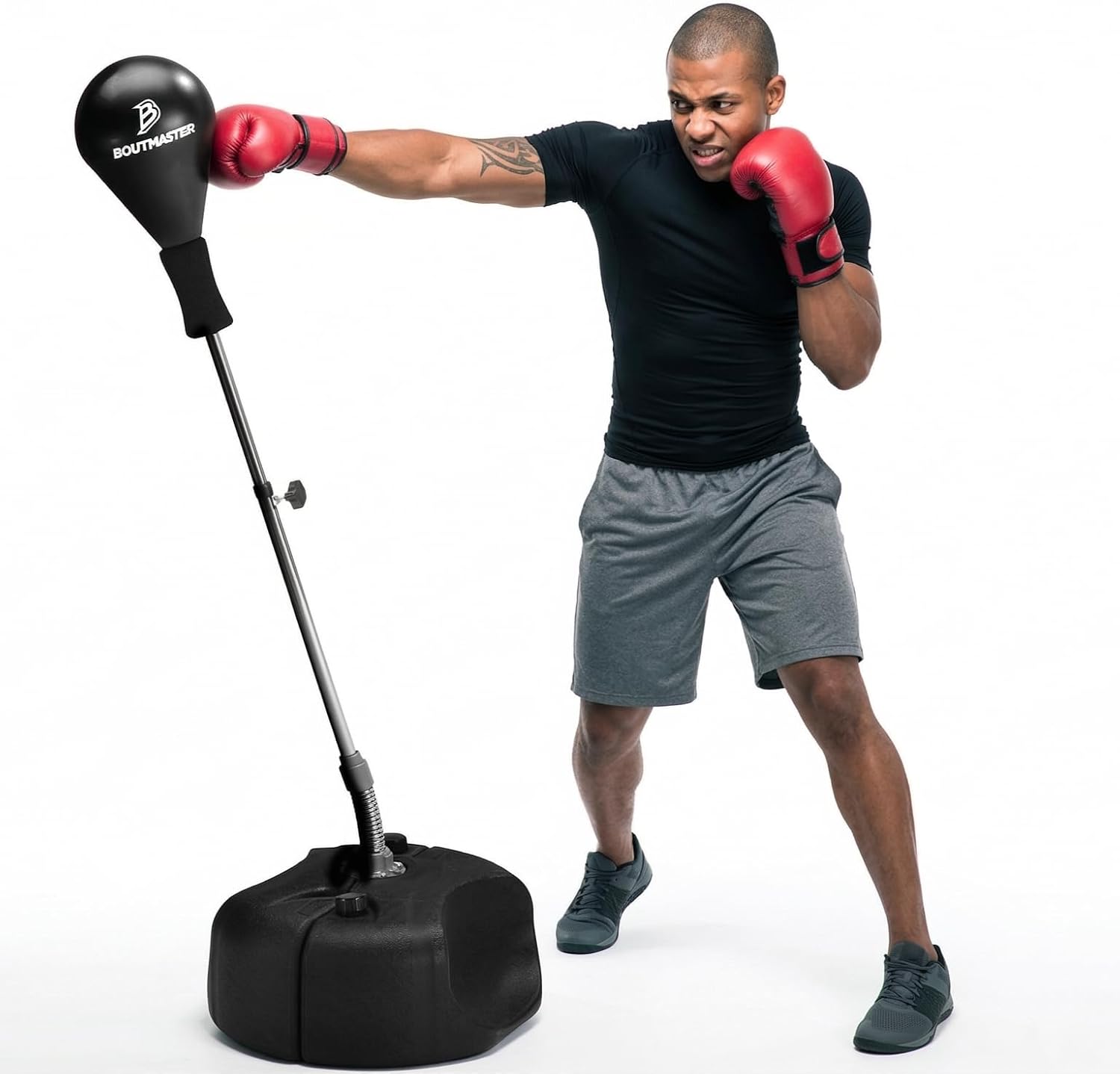 Techtools Adjustable Punching Bag with Stand for Teens and Adults - Speed Bag for Boxing Training, Fitness, and Stress Relief