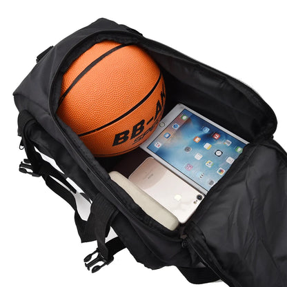 Duffel Gym Bag with Shoe Compartment – Sport & Travel Backpack for Men & Women