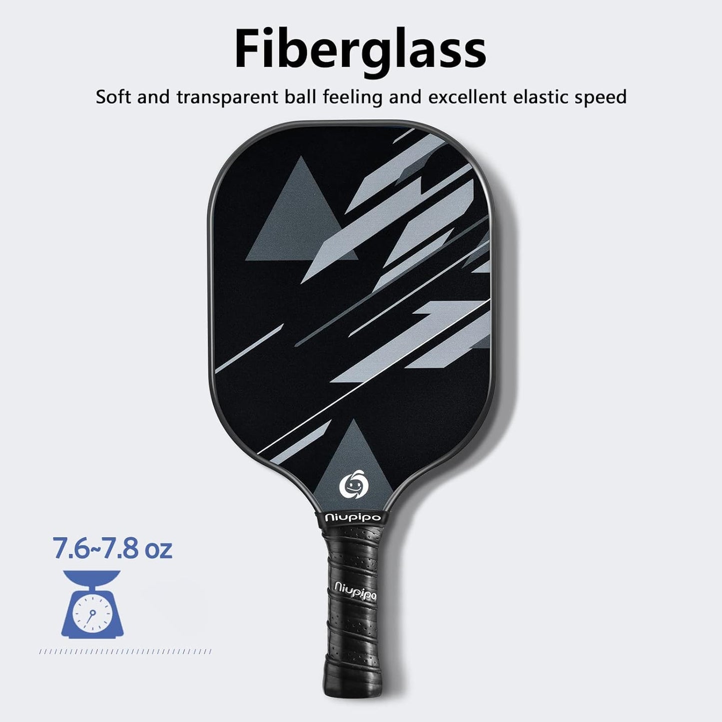 USAPA Approved Fiberglass Pickleball Paddle Set (2 or 4 Paddles) with Balls and Carry Bag, Lightweight Design with Polypropylene Honeycomb Core for Beginners and Casual Players